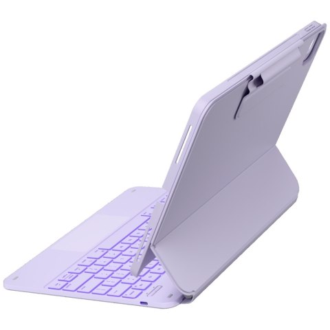 Etui Typecase Edge + z klawiaturą do iPad Air 13" M2 2024 / M3 2025 / M4 2026 jasno fioletowy