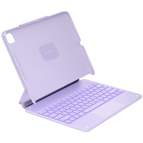 Etui Typecase Edge + z klawiaturą do iPad Air 13" M2 2024 / M3 2025 / M4 2026 jasno fioletowy