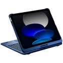 Etui Typecase Flexbook Touch z klawiaturą do iPad 11" (A16) 2025 / iPad 10.9" 2022 ciemno niebieski