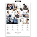 Etui Typecase Flexbook Touch z klawiaturą do iPad 11" (A16) 2025 / iPad 10.9" 2022 ciemno niebieski