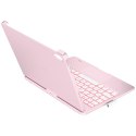 Etui Typecase Flexbook Touch z klawiaturą do iPad 11" (A16) 2025 / iPad 10.9" 2022 jasno różowy