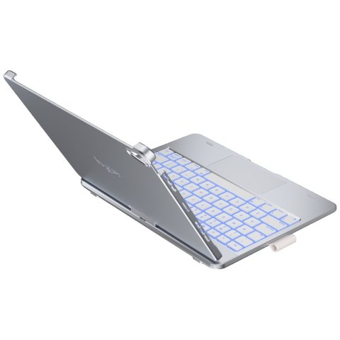Etui Typecase Flexbook Touch z klawiaturą do iPad Air 11" M2 2024 / M3 2025 / M4 2026 srebrny