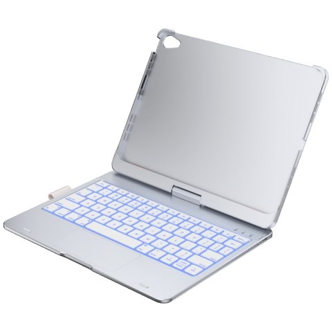Etui Typecase Flexbook Touch z klawiaturą do iPad Air 11" M2 2024 / M3 2025 / M4 2026 srebrny
