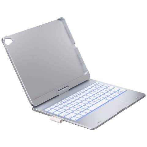 Etui Typecase Flexbook Touch z klawiaturą do iPad Air 11" M2 2024 / M3 2025 / M4 2026 srebrny