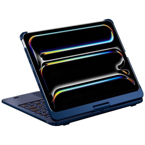 Etui Typecase Flexbook Touch z klawiaturą do iPad Pro 11" M4 2024 / M5 2025 ciemny niebieski