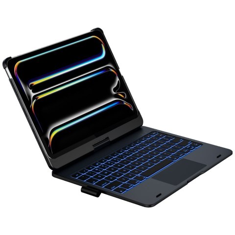 Etui Typecase Flexbook Touch z klawiaturą do iPad Pro 11" M4 2024 / M5 2025 czarny
