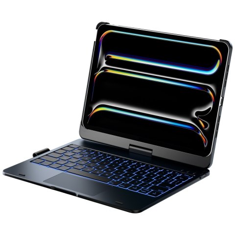 Etui Typecase Flexbook Touch z klawiaturą do iPad Pro 11" M4 2024 / M5 2025 czarny
