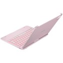 Etui Typecase Flexbook Touch z klawiaturą do iPad Pro 11" M4 2024 / M5 2025 jasno różowy