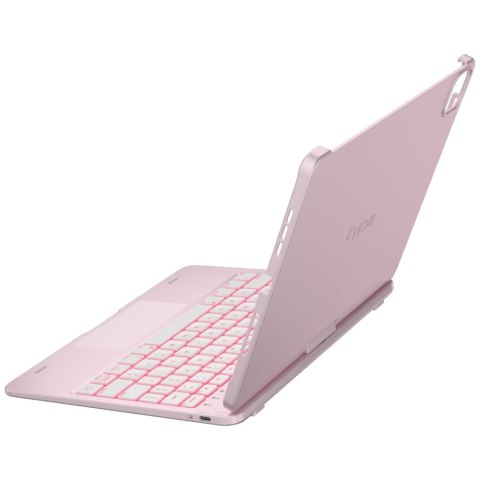 Etui Typecase Flexbook Touch z klawiaturą do iPad Pro 11" M4 2024 / M5 2025 jasno różowy