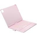 Etui Typecase Flexbook Touch z klawiaturą do iPad Pro 11" M4 2024 / M5 2025 jasno różowy