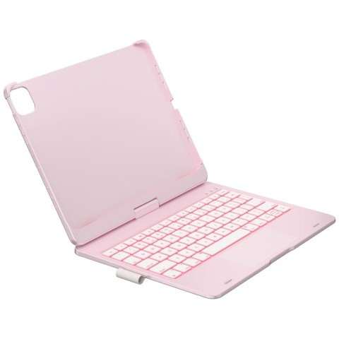Etui Typecase Flexbook Touch z klawiaturą do iPad Pro 11" M4 2024 / M5 2025 jasno różowy