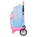 Torba szkolna z kółkami BlackFit8 Smile Niebieski Różowy 33 x 45 x 22 cm