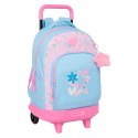 Torba szkolna z kółkami BlackFit8 Smile Niebieski Różowy 33 x 45 x 22 cm