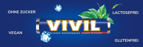 Vivil Mastylki Miętowe bez Cukru 28 g