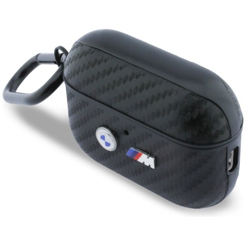 Etui BMW Carbon Metal Logo do AirPods Pro 3 czarny