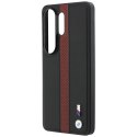 Etui BMW Perforated Stripe Logo MagSafe do Samsung Galaxy S26 Ultra czerwony
