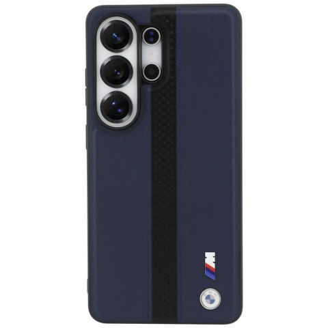 Etui BMW Perforated Stripe Logo MagSafe do Samsung Galaxy S26 Ultra granatowy
