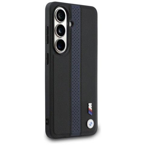 Etui BMW Perforated Stripe Logo MagSafe do Samsung Galaxy S26 niebieski