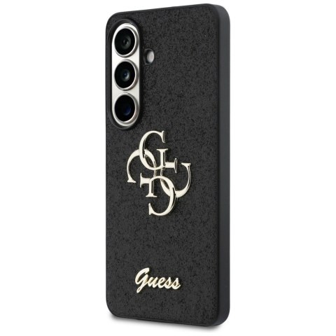 Etui Guess Fixed Glitter Big 4G Metal Logo do Samsung Galaxy S26 czarny
