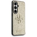 Etui Guess Fixed Glitter Big 4G Metal Logo do Samsung Galaxy S26 złoty
