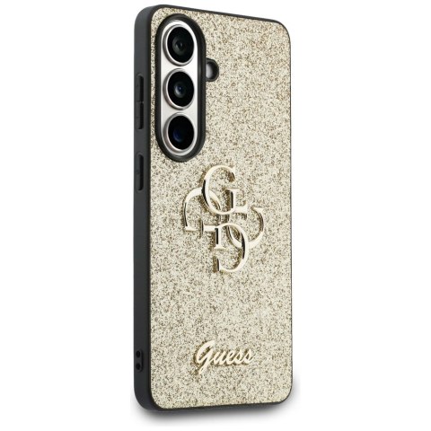 Etui Guess Fixed Glitter Big 4G Metal Logo do Samsung Galaxy S26 złoty