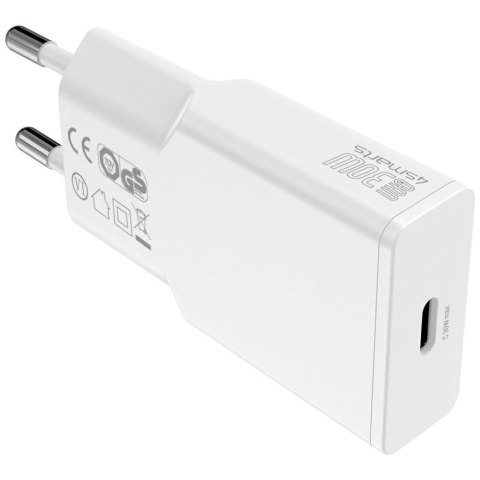 Ładowarka sieciowa 4smarts PDPlug Slim 30W GaN USB-C biały