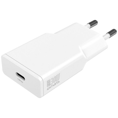 Ładowarka sieciowa 4smarts PDPlug Slim 30W GaN USB-C biały