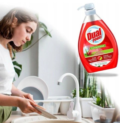 Dual Power Aloes & Granat Płyn Do Mycia Naczyń 1 l