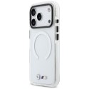 Etui BMW M IML Shockproof Metal Logos MagSafe do iPhone 17 Pro Max / 18 Pro Max przezroczysty