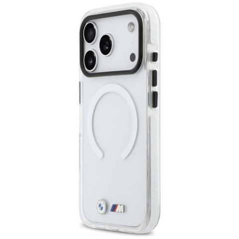 Etui BMW M IML Shockproof Metal Logos MagSafe do iPhone 17 Pro Max / 18 Pro Max przezroczysty