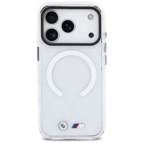 Etui BMW M IML Shockproof Metal Logos MagSafe do iPhone 17 Pro Max / 18 Pro Max przezroczysty