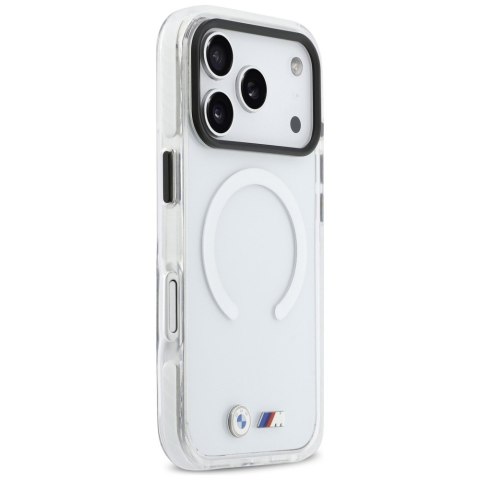 Etui BMW M IML Shockproof Metal Logos MagSafe do iPhone 17 Pro Max / 18 Pro Max przezroczysty