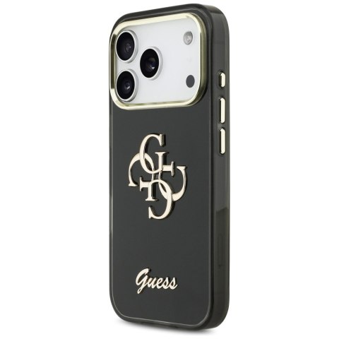 Etui Guess IML 4G Script Metal do iPhone 17 Pro Max czarny