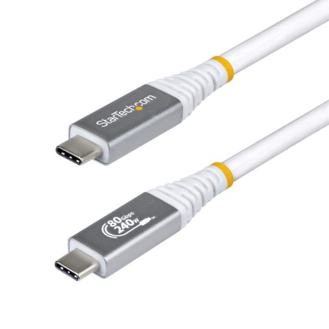 Kabel USB Startech CC1M80GUSB4CABLEW Biały 1 m