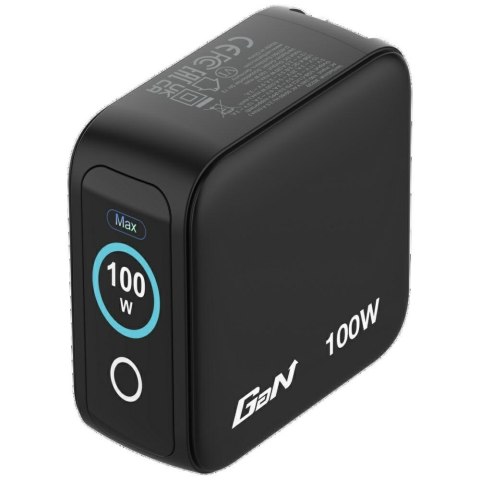 Ładowarka sieciowa Verbatim Mini GaN 100W 2xUSB-C PD/1x USB-A QC adapter UE/UK/USA czarny 30239