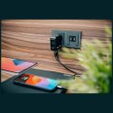 Ładowarka sieciowa Verbatim Mini GaN 100W 2xUSB-C PD/1x USB-A QC adapter UE/UK/USA czarny 30239