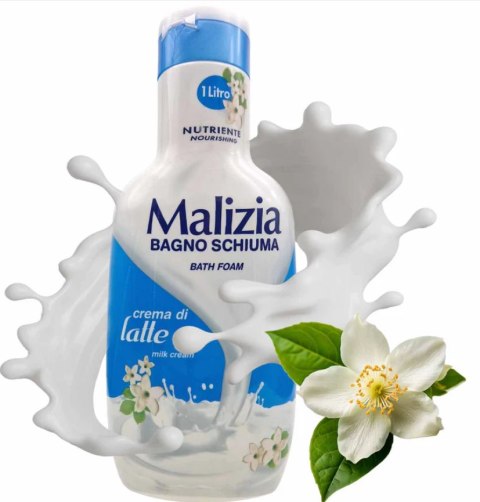 Malizia Crema di Latte Płyn do Kąpieli Mleczny 1 l
