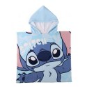 Ręcznik-poncho z kapturem Stitch Niebieski 55 x 77 cm