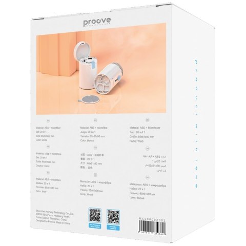 Wielofunkcyjny zestaw do czyszczenia Proove Mr. Cleaner 20w1 biały