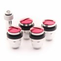 Zestaw zaworów do opony Japan Racing JR V1 Czerwony Aluminium (4 Sztuk)