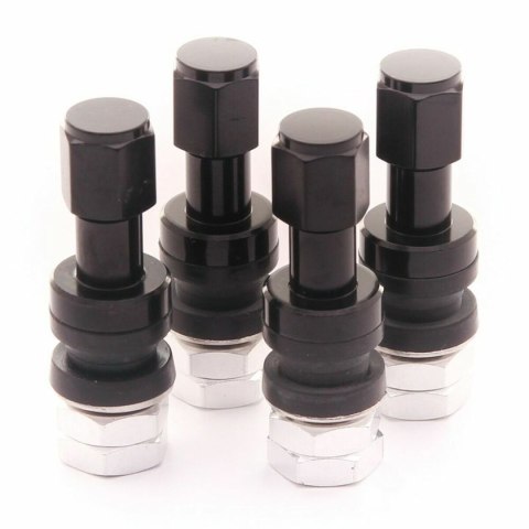 Zestaw zaworów do opony Japan Racing V2 Czarny Aluminium (4 Sztuk)
