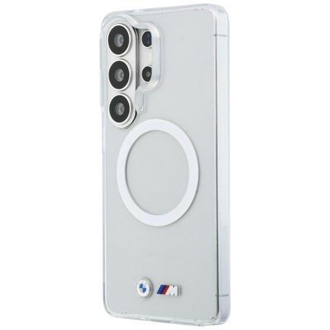 Etui BMW IML Shockproof Metal Logo MagSafe do Samsung Galaxy S26 Ultra przezroczysty