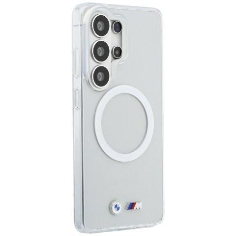 Etui BMW IML Shockproof Metal Logo MagSafe do Samsung Galaxy S26 Ultra przezroczysty