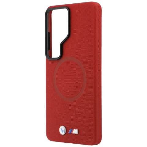 Etui BMW M Metal Logo MagSafe do Samsung Galaxy S26 Ultra czerwony