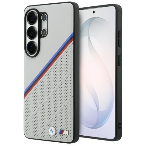 Etui BMW Tricolor Metal Logo MagSafe do Samsung Galaxy S26 Ultra szary