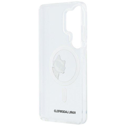Etui Karl Lagerfeld IML Peekaboo Choupette MagSafe do Samsung Galaxy S26 Ultra przezroczysty