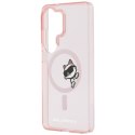 Etui Karl Lagerfeld IML Peekaboo Choupette MagSafe do Samsung Galaxy S26 Ultra różowy
