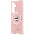 Etui Karl Lagerfeld IML Repeated Choupette MagSafe do Samsung Galaxy S26+ różowy