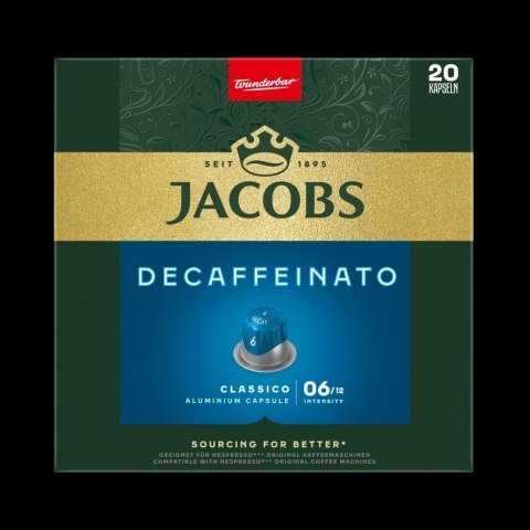 Jacobs Decaffeinato Lungo 6 Kapsułki Kawy Bezkofeinowej 20 szt.
