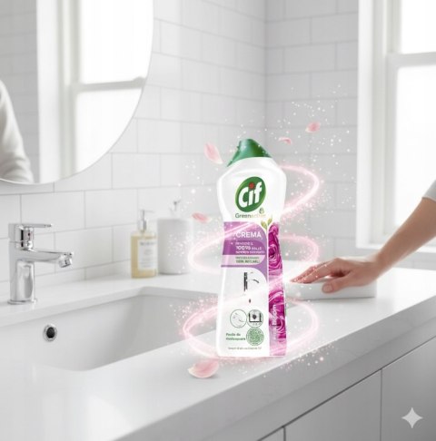 Cif Crema Mleczko Czyszczące Uniwersalne Pink Bloom 750 ml